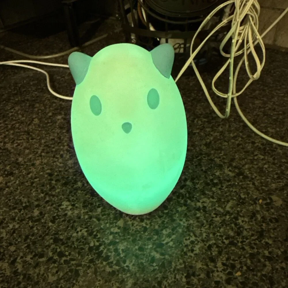 Vintage IKEA Spoka Ghost Cat Rechargeable Color Change Night Light Discontinued